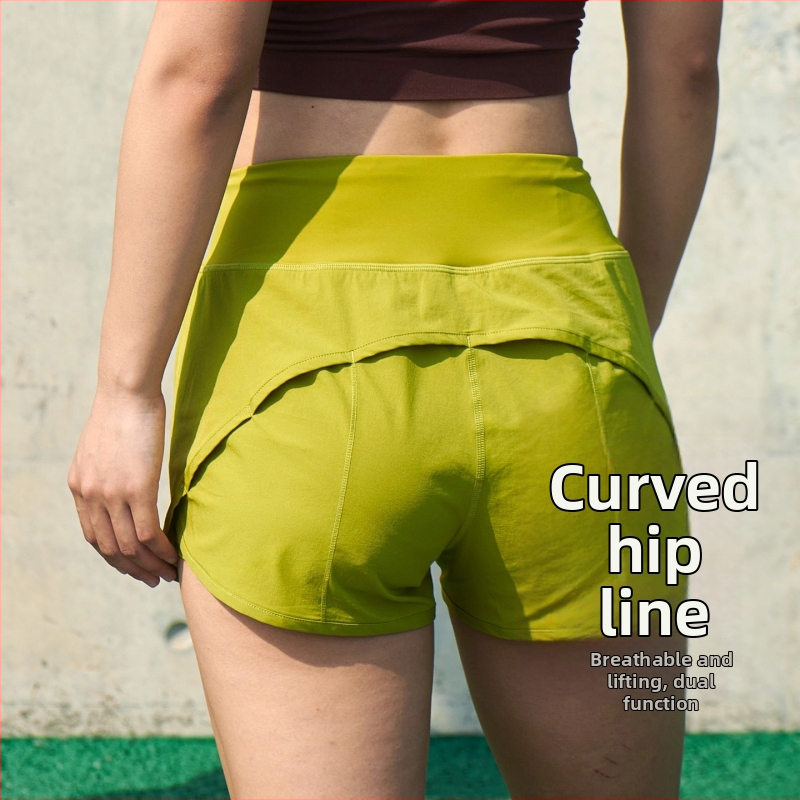 Moteriški poliesteriniai sportiniai šortai, laisvas kirpimas, ruduo 2025