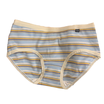Ženske modalne gaćice s prugastim uzorkom, pletene, srednji pojas, prozračne, pamuk podstava