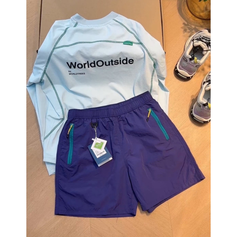 Uniszex kerékpáros Capri rövidnadrág - magas derekú, gyorsan száradó, vékony poliészter (70–80%), nyár 2025, hegységi stílus