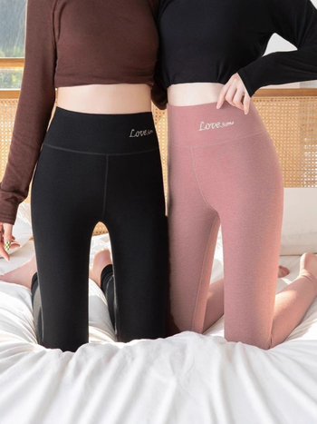 Sieviešu bezšuvju termālās legingas ar augstu vidukli, Derong audums, vidēja biezuma