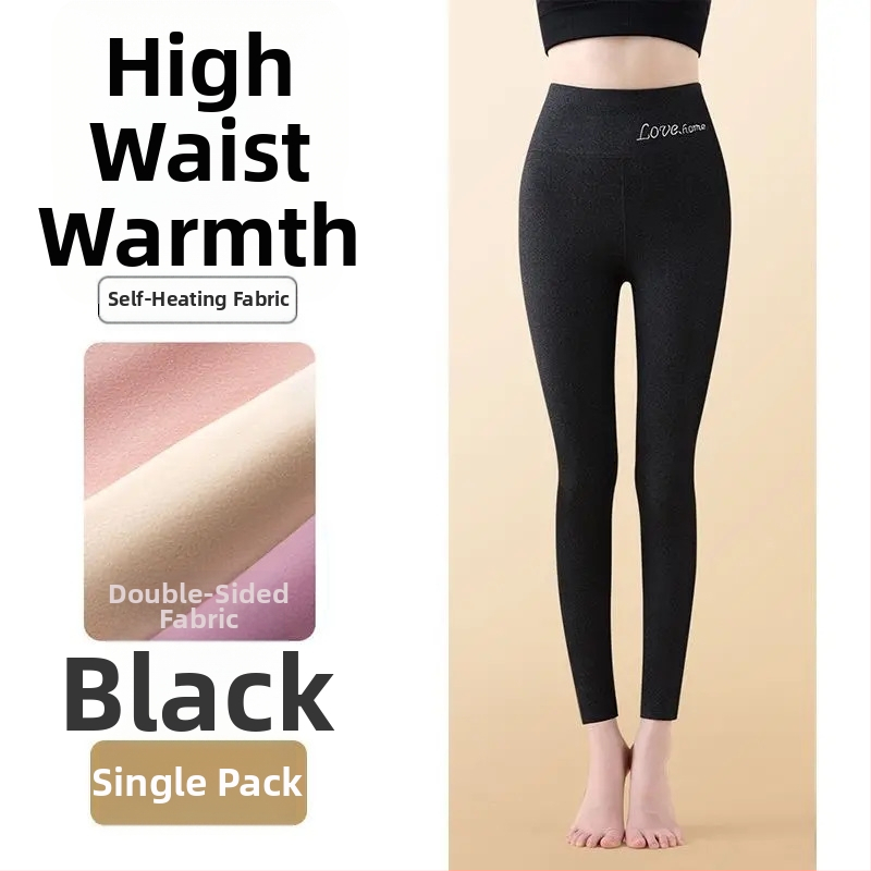 Sieviešu bezšuvju termālās legingas ar augstu vidukli, Derong audums, vidēja biezuma