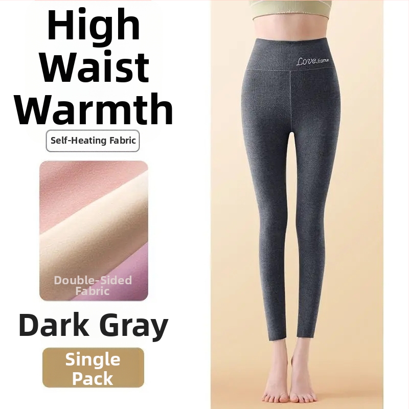 Sieviešu bezšuvju termālās legingas ar augstu vidukli, Derong audums, vidēja biezuma