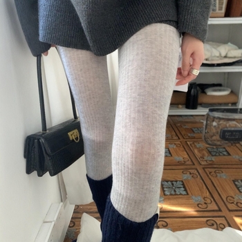 Korejskog stila pamučne čarape-pantyhose s nogom, srednje gustoće, jedne boje, upijaju znoj, otpornost na trenje, 50-70% pamuka