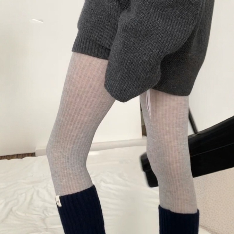 Korejskog stila pamučne čarape-pantyhose s nogom, srednje gustoće, jedne boje, upijaju znoj, otpornost na trenje, 50-70% pamuka