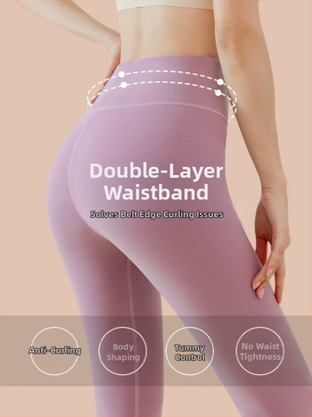 Sieviešu termālās legingas ar augstu jostu, flīsa iekšējais slānis, bezšuvju, silts pamatslānis, poliestera-spandeksa maisījums