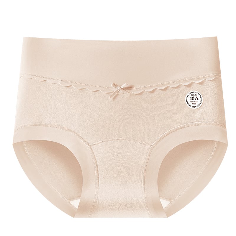 Ženske gaćice od 100% pamuka, antibakterijske, s produženim krojem, srednje visoki pojas, oblikovanje abdomena i bokova