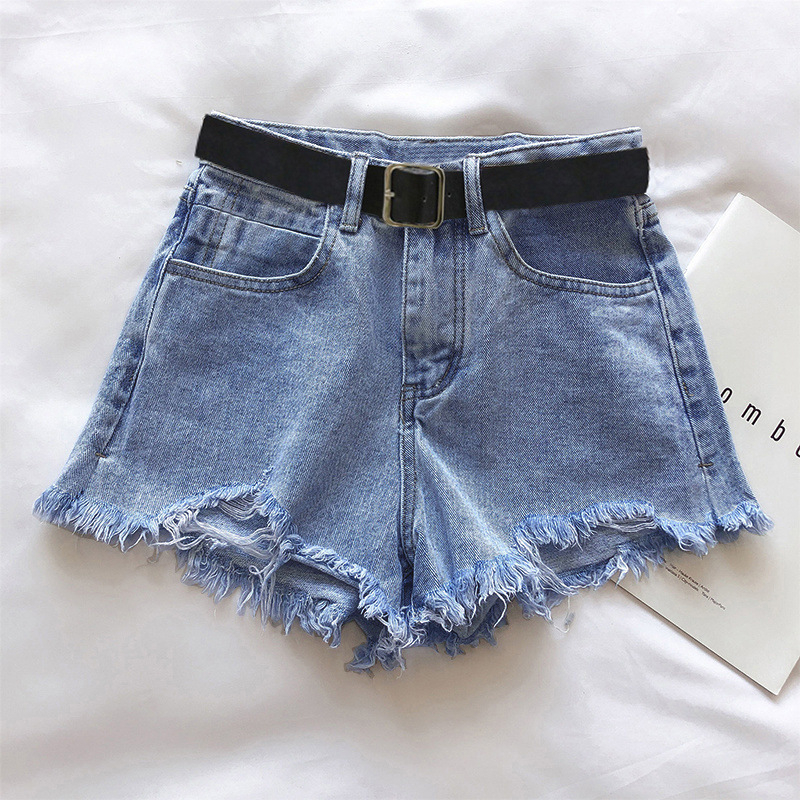 Naistele džinsised lühikesed – kõrge vöökoht, laiad lõiked, lõhed, kolmandiku pikkus, denim/puuvill