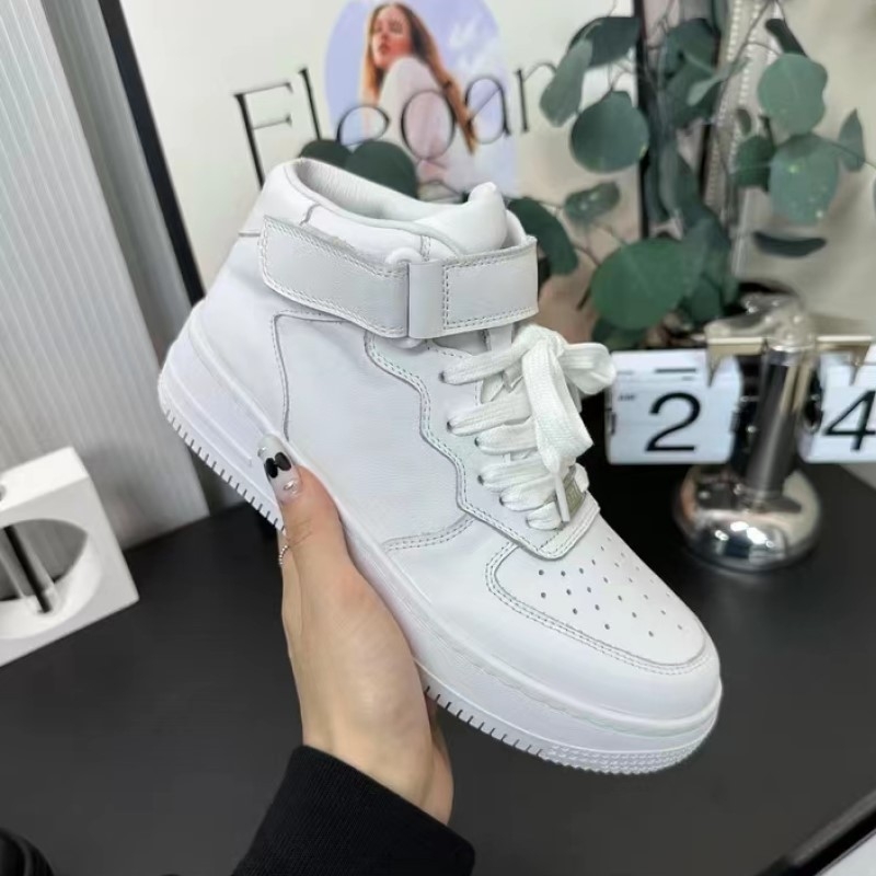 Adidași înalți unisex din piele de vacă, respirabili, talpă din cauciuc, închidere cu șireturi în față