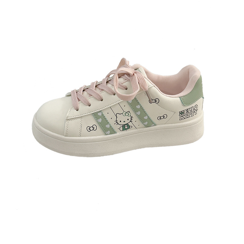 Női sportcipő streetwear stílusban, PU felsőrész, fűzős zárás, belső mesh bélés, 3–5 cm sarka