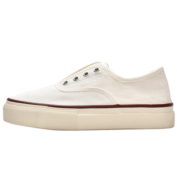 Platnene tenisice, prozračne gornje tenisice, Slip-On lazy casual tenisice, zaobljen nos, uložak od umjetne dlake, gumena potplat