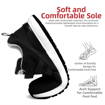 Дамски велкро кецове за ежедневието, горна част от плат, кръгъл нос, плосък ток