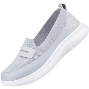 Ženske slip-on cipele s tekstilnim gornjim dijelom, gumom potplatom, okruglim vrhom, ploskim petom