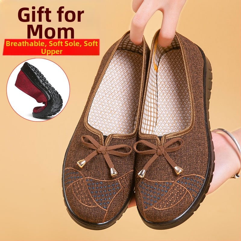 Moteriški drobiniai bateliai su drobiniu viršumi, PVC padas ir plokščias kulnas (pavasaris–ruduo)