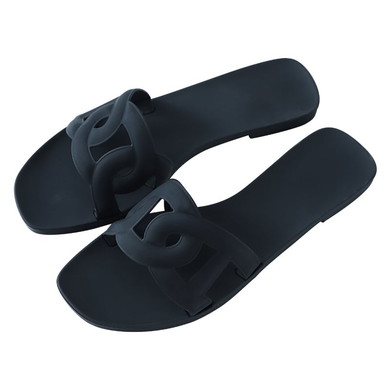 Ženske PVC papuče, prozračne, ležerni stil, injektirana đon, niski potpetica 1–3 cm