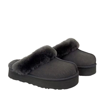 Ghete de iarnă din piele de vită, căptușite cu lână, talpă din cauciuc, talpa de 3–5 cm, stil coreean