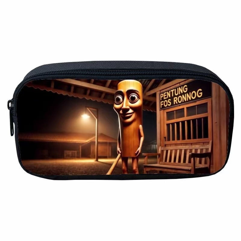 Oxford auduma pildspalvu maciņš ar multfilmu motīvu, poliestera iekšpuse, elpojošs, piemērots 1.–2. klašu skolēniem