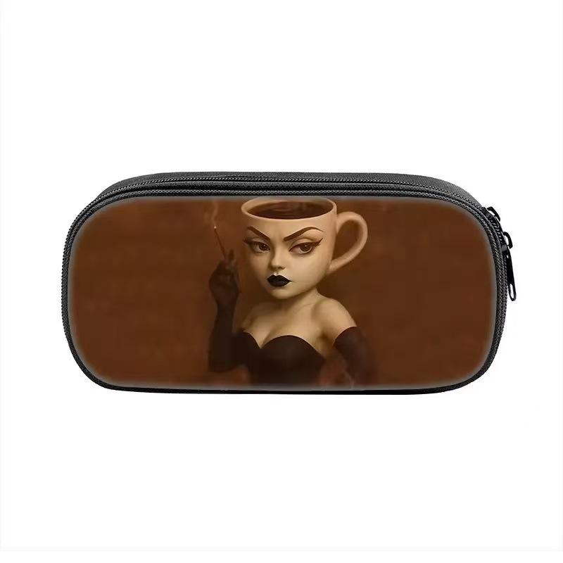 Oxford auduma pildspalvu maciņš ar multfilmu motīvu, poliestera iekšpuse, elpojošs, piemērots 1.–2. klašu skolēniem