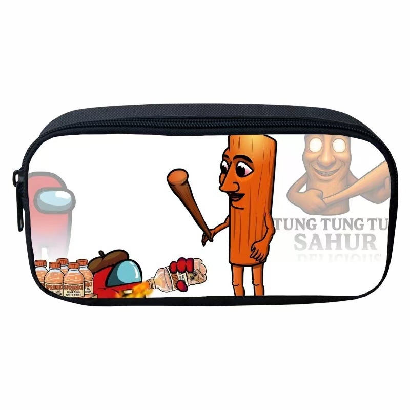 Oxford auduma pildspalvu maciņš ar multfilmu motīvu, poliestera iekšpuse, elpojošs, piemērots 1.–2. klašu skolēniem