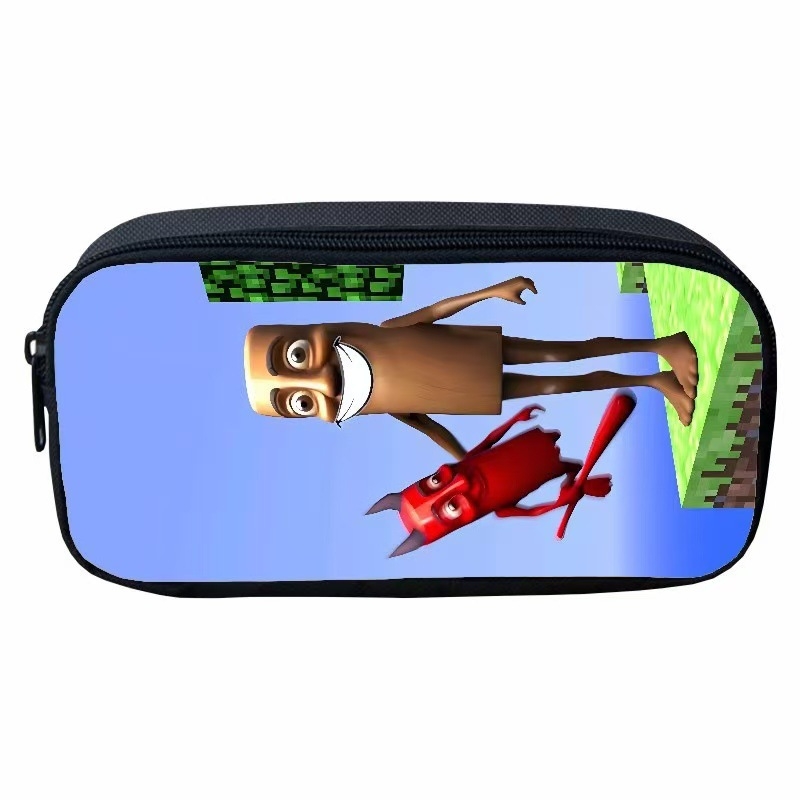 Oxford auduma pildspalvu maciņš ar multfilmu motīvu, poliestera iekšpuse, elpojošs, piemērots 1.–2. klašu skolēniem