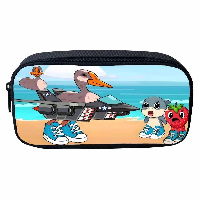 Oxford auduma pildspalvu maciņš ar multfilmu motīvu, poliestera iekšpuse, elpojošs, piemērots 1.–2. klašu skolēniem