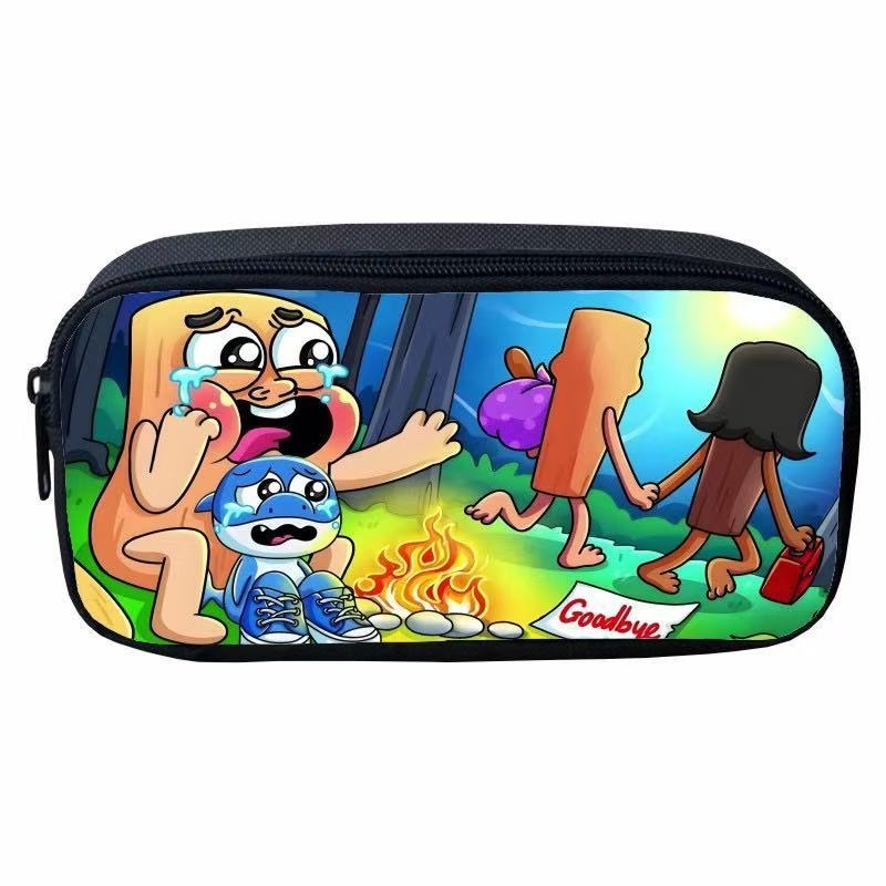 Oxford auduma pildspalvu maciņš ar multfilmu motīvu, poliestera iekšpuse, elpojošs, piemērots 1.–2. klašu skolēniem