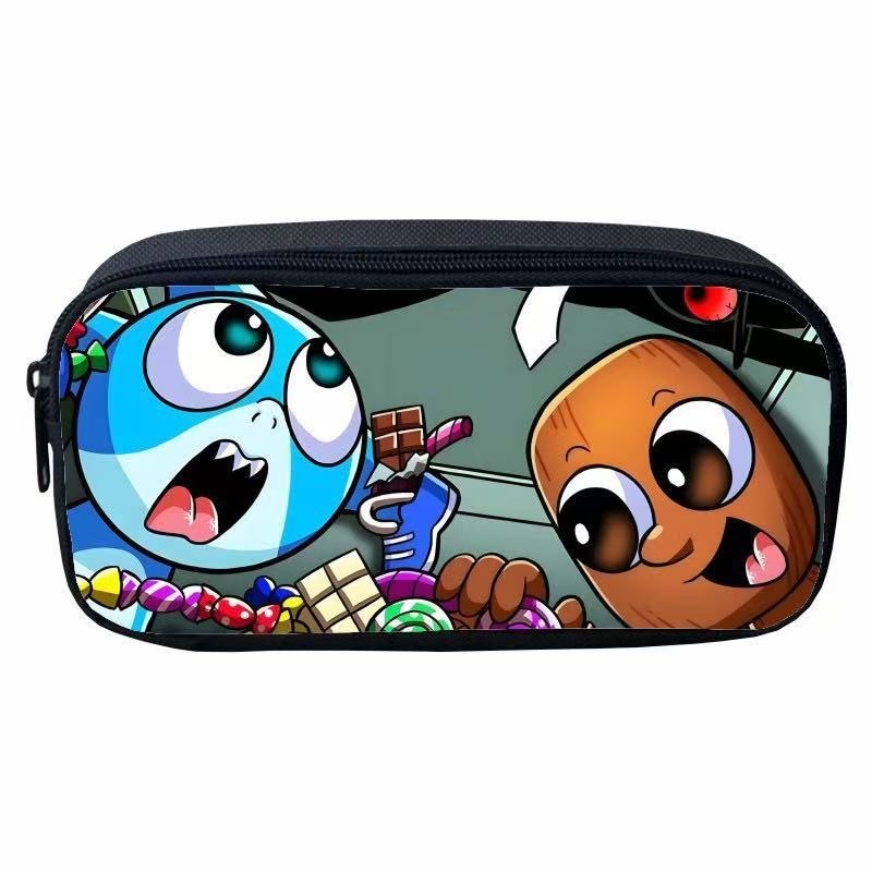 Oxford auduma pildspalvu maciņš ar multfilmu motīvu, poliestera iekšpuse, elpojošs, piemērots 1.–2. klašu skolēniem