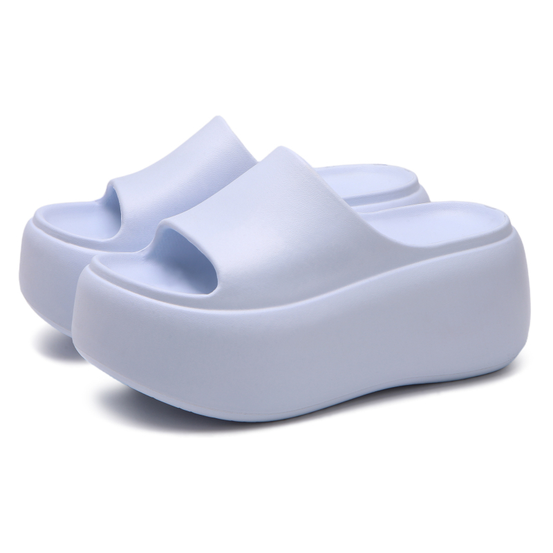 Sieviešu sandales ar 8 cm palielinājumu augstumā, EVA augšējā daļa un zole, ar arku atbalstu, pretslīdējoša zole, ērtas ikdienas valkāšanai.