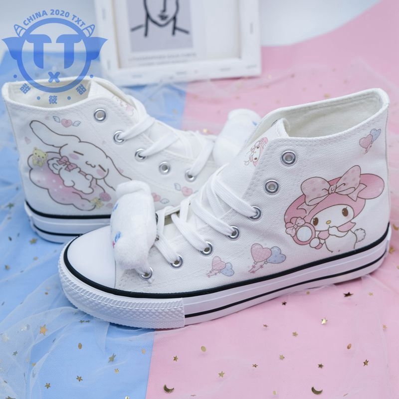 Adidași din pânză cu model desen animat, talpă din cauciuc vulcanizată, gleznă joasă, căptușeală din bumbac, unisex, stil colegial