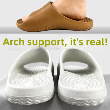 Papuci de masaj cu sprijin pentru arc pentru adulți – talpă EVA, respirabile, anti-derapare, masaj cu puncte acupunturale, pentru interior/exterior