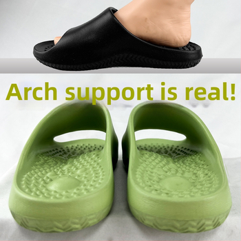 Papuci de masaj cu sprijin pentru arc pentru adulți – talpă EVA, respirabile, anti-derapare, masaj cu puncte acupunturale, pentru interior/exterior