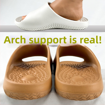 Papuci de masaj cu sprijin pentru arc pentru adulți – talpă EVA, respirabile, anti-derapare, masaj cu puncte acupunturale, pentru interior/exterior