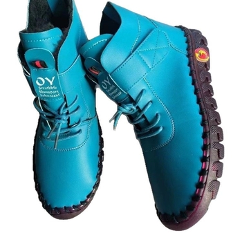 Naiste soojad saapad PU ülaosaga, kummist talla, Velcro sulgemine, kunstliku karusnaha vooder, madal paks kann