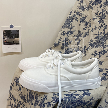 Sieviešu kanvas kurpes ar paaugstinātu augstumu, zemā augšdaļa, vulkanizēta zole, Korejas versija