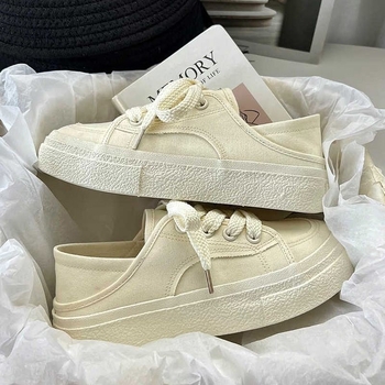 Sieviešu auduma kurpes, diviem lietošanas veidiem, pavasaris-vasara, korejiešu stils, apaļa purngala, bieza zole, vulkanizēta zole