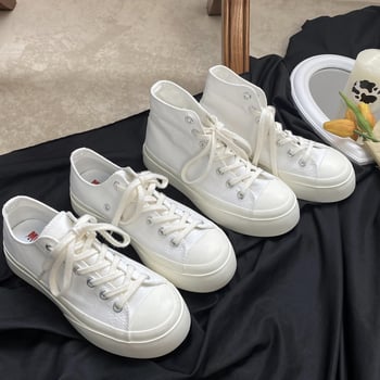 Sieviešu auduma kurpes ar biezāku zolīti palielinājumam, japāņu stilā un korejiešu versija MIS-508; augšdaļa: audums; zole: vulkanizēta gumija; aizdare: priekšējās saites; odere: sintētiskā āda