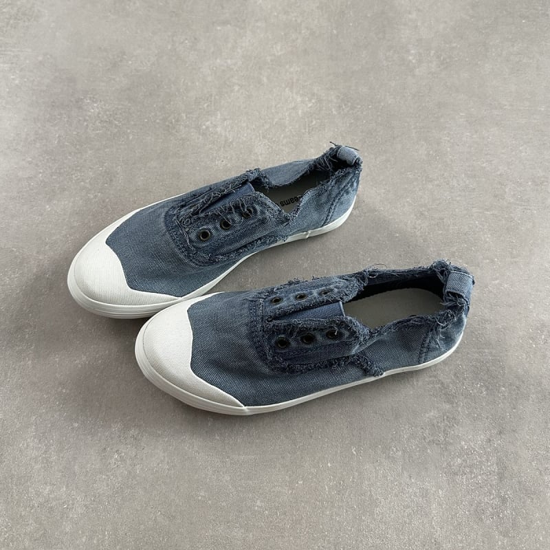 Korejas stilā kanvas slip-on kurpes ar vulkanizētas gumijas zoli, elpojošas, neslīdošas un vieglas