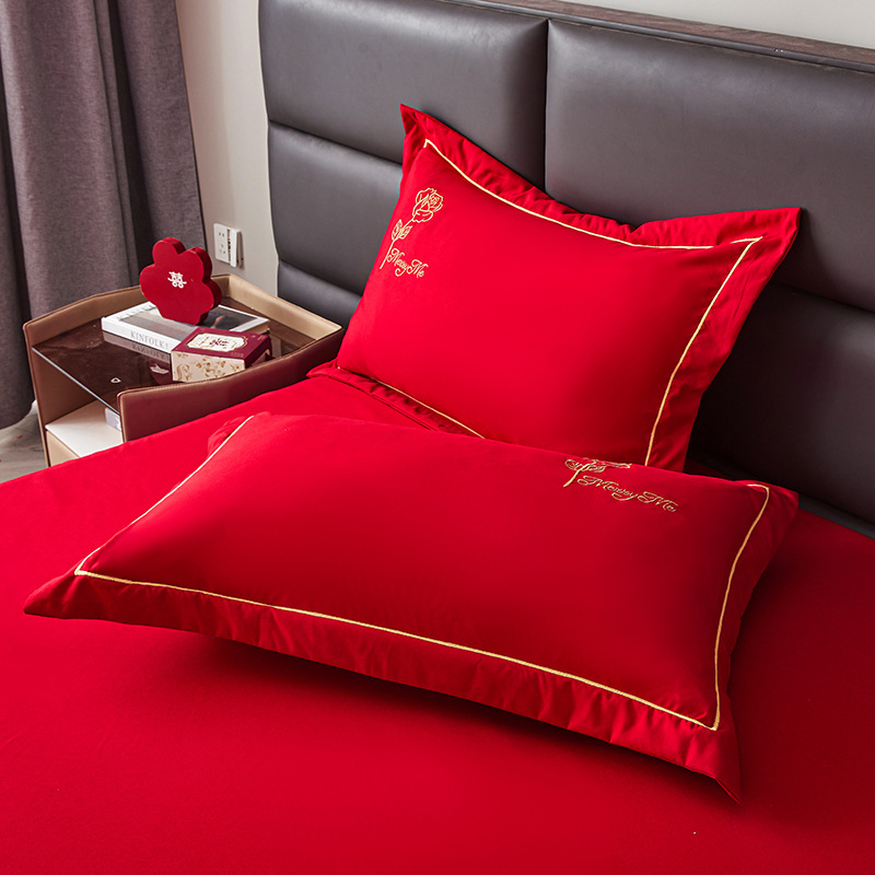 Set navlaka za jastuke sa svadbenim vezom, reaktivna štampa na poliesteru 95%