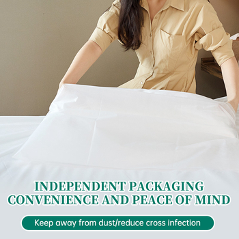 Σετ σεντόνια ξενοδοχείου μίας χρήσης από μη υφασμένη ύλη, τετράδα