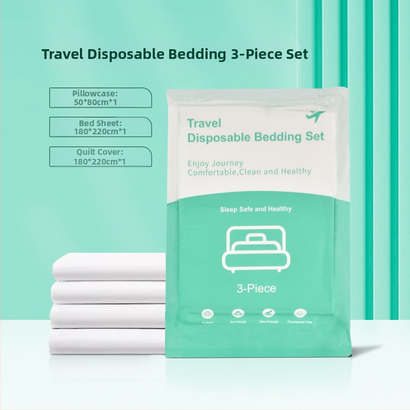 Σετ σεντόνια ξενοδοχείου μίας χρήσης από μη υφασμένη ύλη, τετράδα