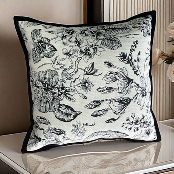 Navlaka za jastuk za kauč – poliester, cvjetni uzorak, moderni minimalistički stil