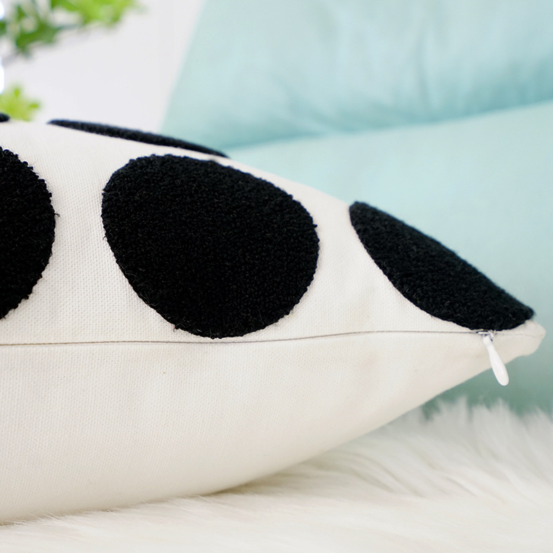 Navlaka za jastuk s tufted tassel geometrijskim uzorkom, INST stil, platnena tkanina