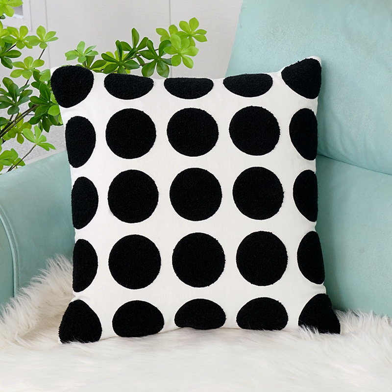 Navlaka za jastuk s tufted tassel geometrijskim uzorkom, INST stil, platnena tkanina