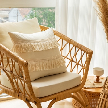 Jastuk s resicama – marokanski stil, navlaka od poliestersko-pamuk smjese, punjenje PP pamukom, lagani luksuz, prilagodljiv