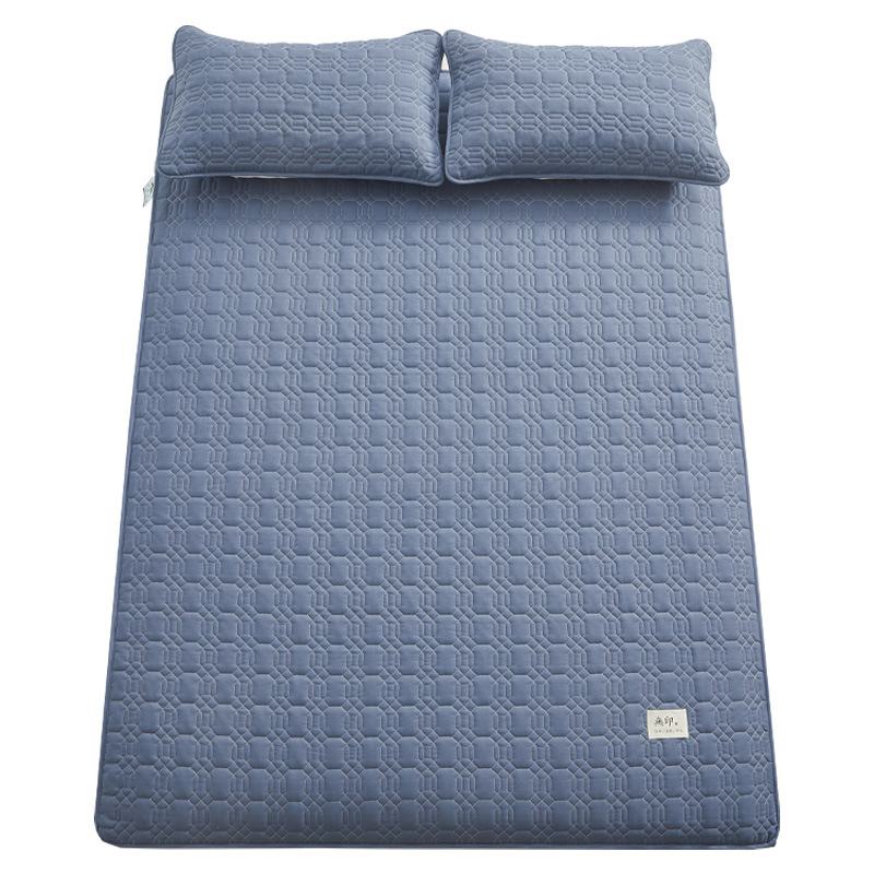 Gumirana plahta za krevet, šivana, od pamuka, jednobojna, reaktivno bojanje, 1000–1500 g