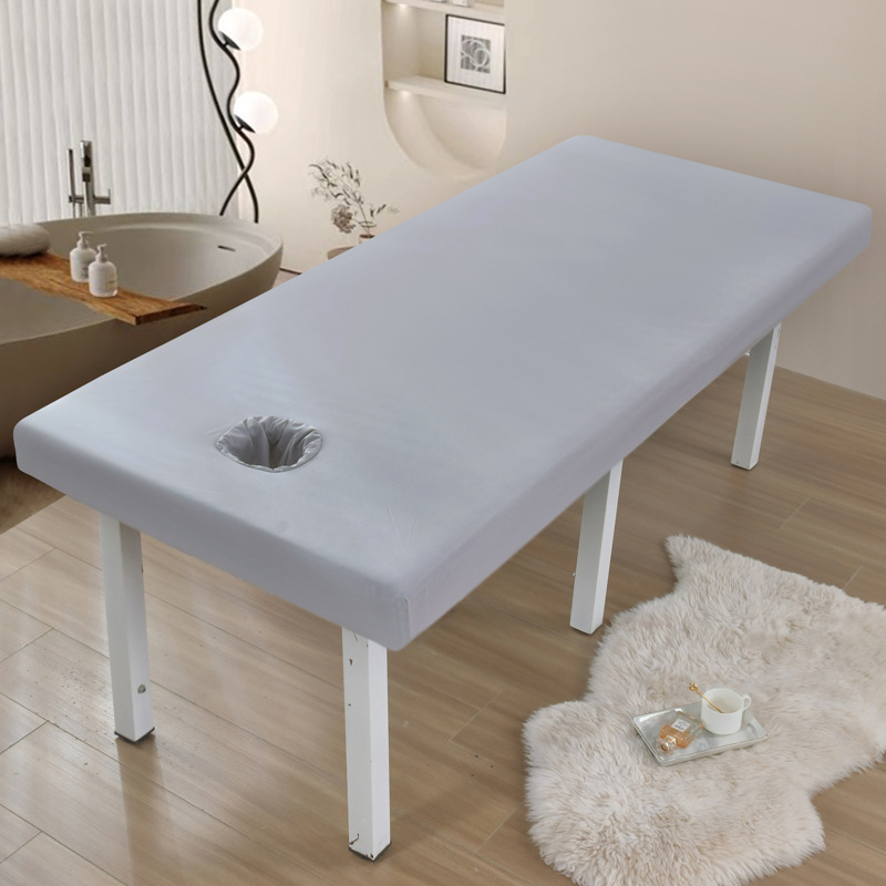 Luxurious pokrivač za beauty salone, kemijska vlakna, twill tkanina s brušenim završnim slojem, reakcijsko bojanje, moderan minimalistički stil