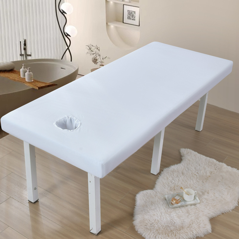 Luxurious pokrivač za beauty salone, kemijska vlakna, twill tkanina s brušenim završnim slojem, reakcijsko bojanje, moderan minimalistički stil