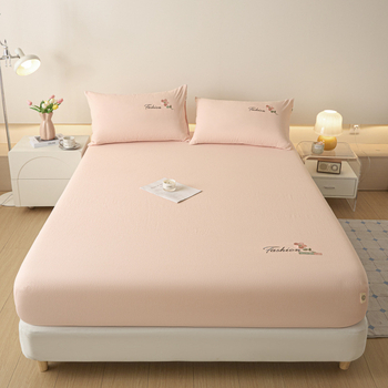 Elastično platno za krevet s izšivkom od oblačnog lana, oprana pamuk, reaktivno bojanje, lagani luksuz stil