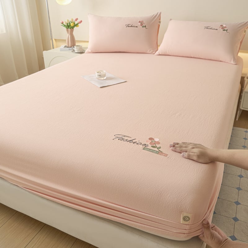 Elastično platno za krevet s izšivkom od oblačnog lana, oprana pamuk, reaktivno bojanje, lagani luksuz stil