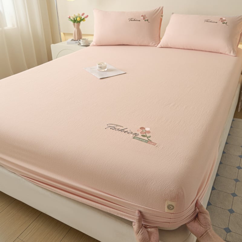 Elastično platno za krevet s izšivkom od oblačnog lana, oprana pamuk, reaktivno bojanje, lagani luksuz stil