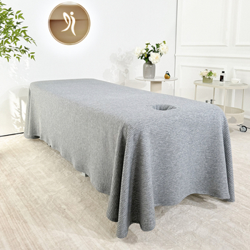 Prekrivač za posteljinu s wafl teksturom, jastučnica i plahta – jednopoložni set, moderni minimalistički stil